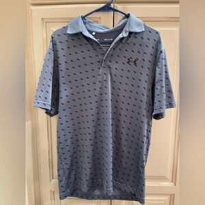 Under Armour Men's Blue Playoff Polo Golf Shirt Small